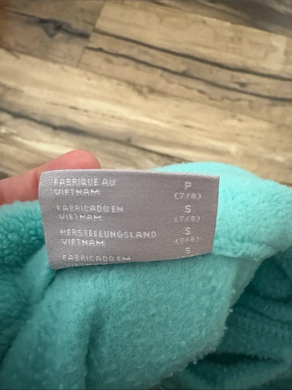 Columbia Teal Zip-Up Fleece Jacket size small